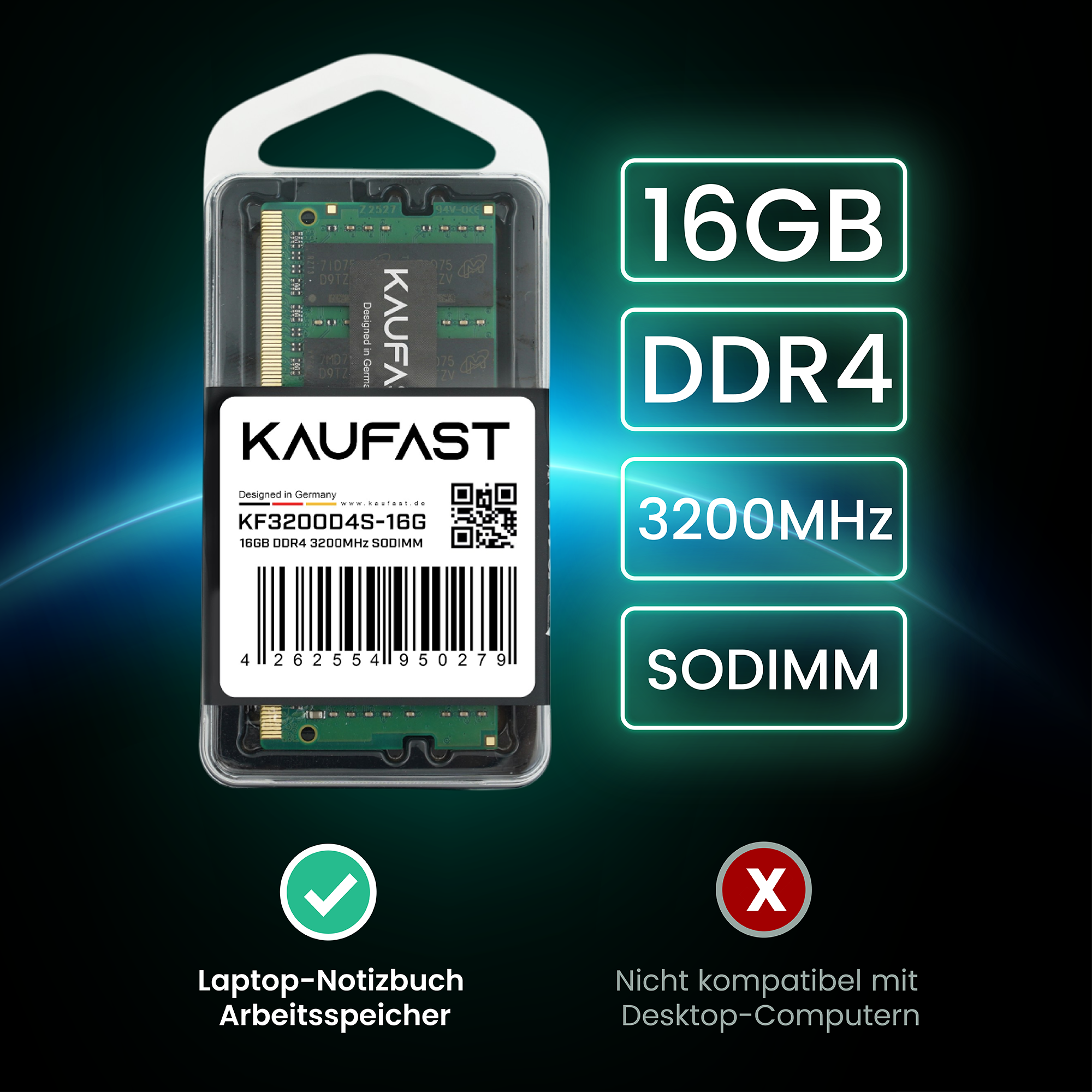 16GB DDR4 3200MHz SODIMM